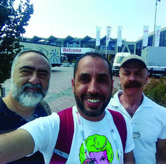 Cláudio Pereira, Alisson Barreto e Jorge Beloqui - 22ª Conferência Internacional de AIDS em Amsterdã, na Holanda (2018)